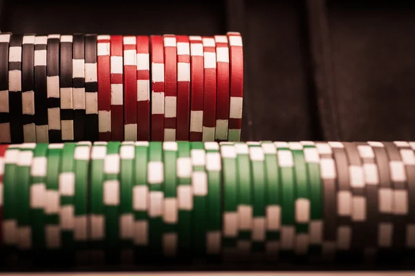 Poker chips detail — Stock Photo, Image