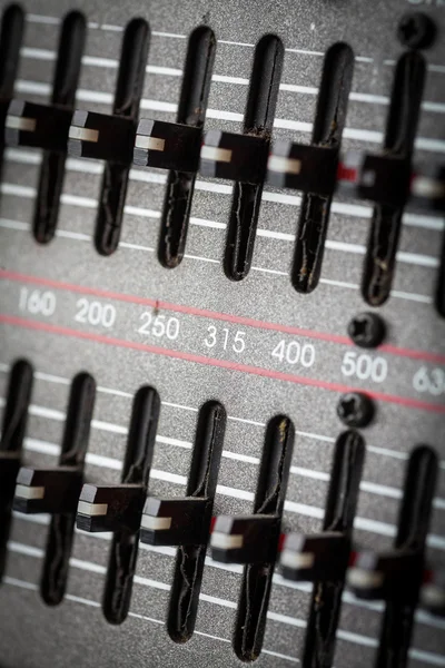 Tlačítka ve zvukovém studiu — Stock fotografie
