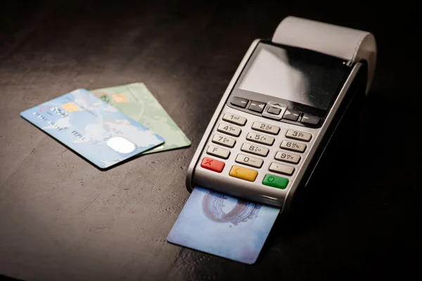 POS and credit cards — Stock Photo, Image