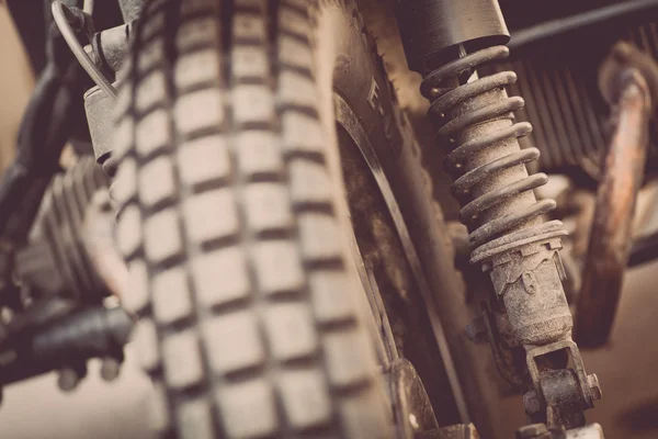 Vintage suspensão da motocicleta — Fotografia de Stock