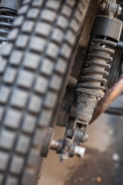 Vintage motosiklet süspansiyon