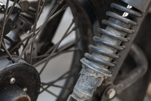 Vintage motorcycle suspension — Stock Photo, Image