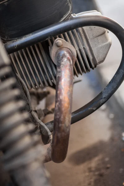 オートバイの排気の詳細 — ストック写真
