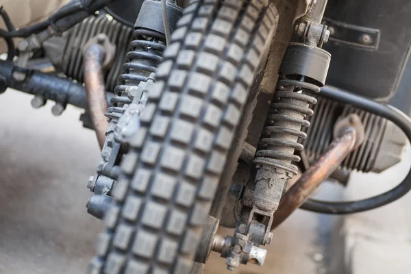 Vintage motorcycle suspension — Stock Photo, Image