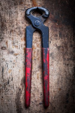 Kerpeten ahşap tahta üzerinde