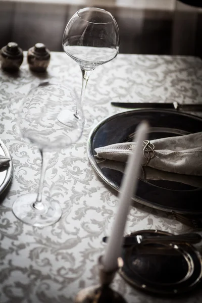 Dinner table detail — Stock Photo, Image