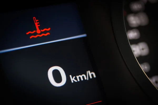 Символ температури охолоджуючої рідини в автомобілі — стокове фото