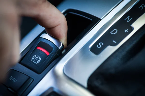 Parking brake detail — Stock Photo, Image