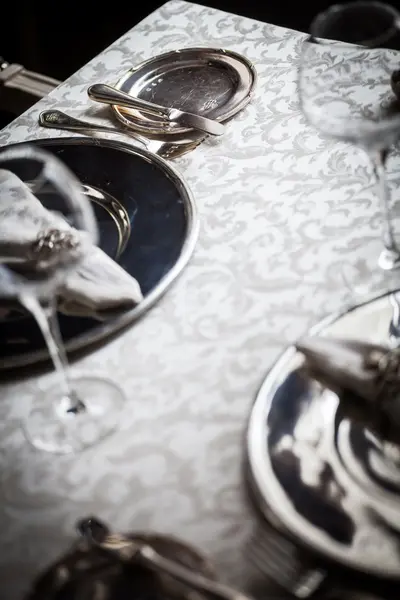 Dinner table detail — Stock Photo, Image