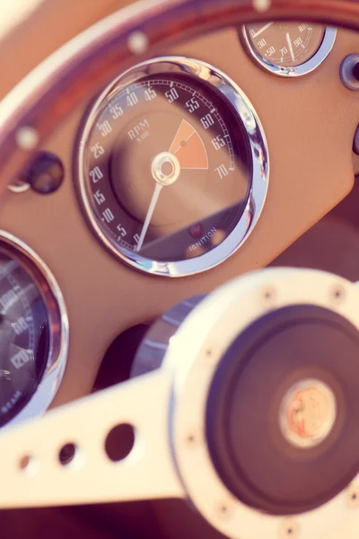 Panel de control de coche retro — Foto de Stock