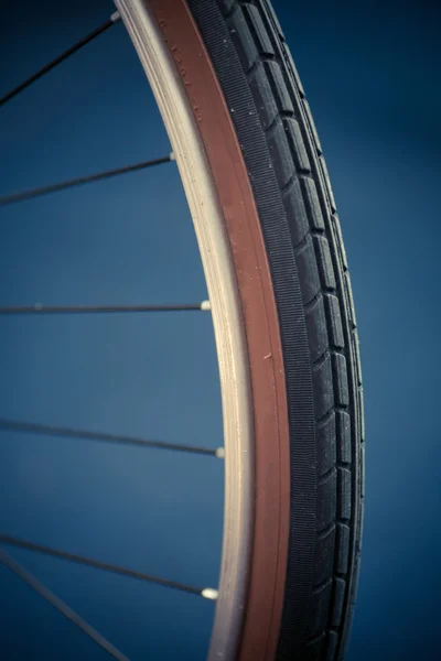 Detalhe pneu de bicicleta — Fotografia de Stock