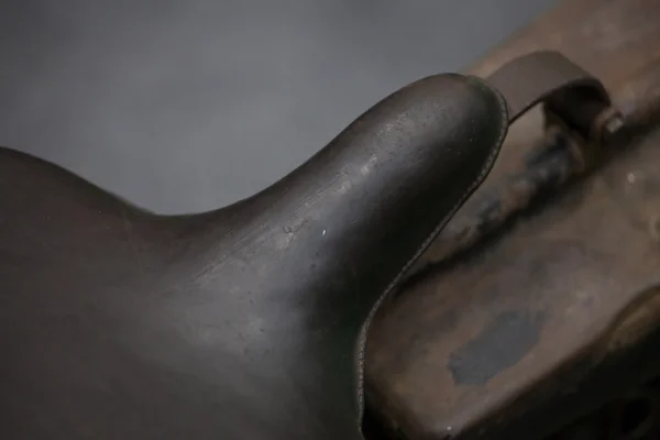 Vintage motorcycle saddle — Stock Photo, Image