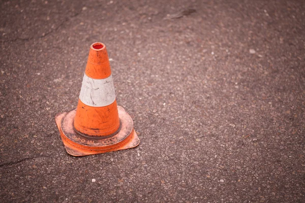 Cono traffico arancione — Foto Stock