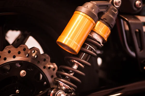 Motorcycle suspension detail — Stock Photo, Image