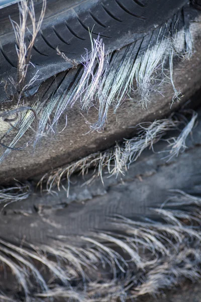 Blown out tires — Stock Photo, Image