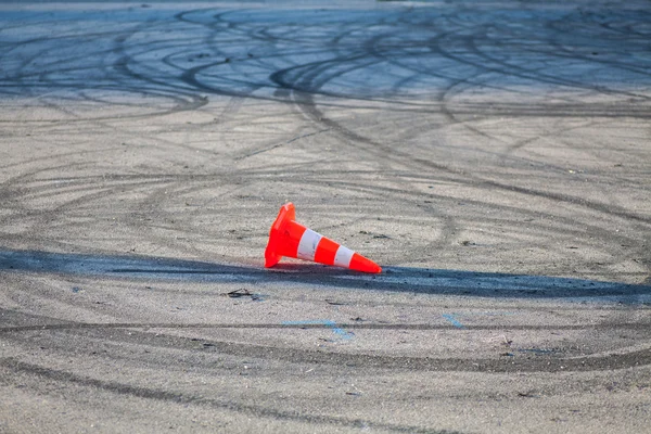 Orange traffic cone — Stock Photo, Image