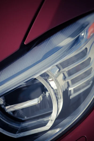 Auto led koplamp — Stockfoto