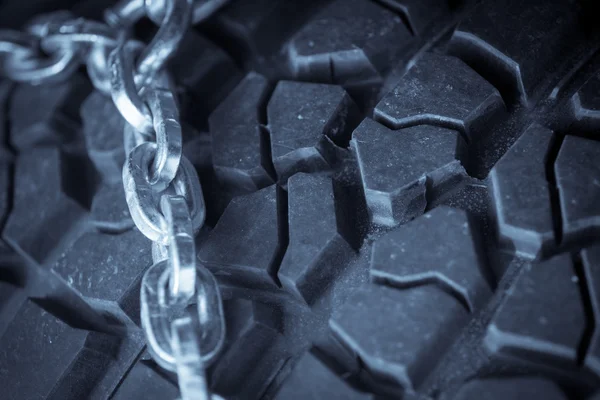 Chaînes de pneus voiture — Photo