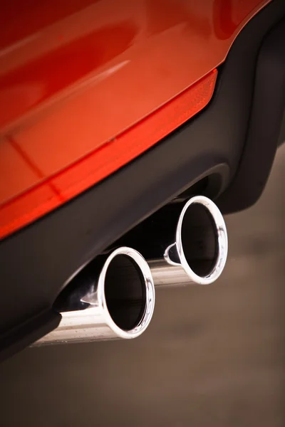 Car double exhaust Royalty Free Stock Photos