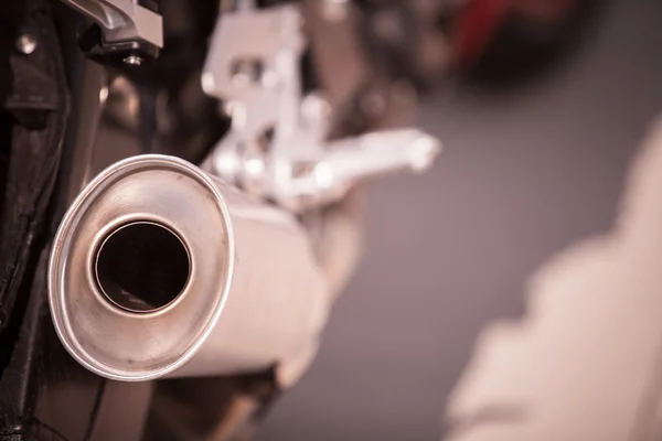 Motorcykel avgaser detalj — Stockfoto