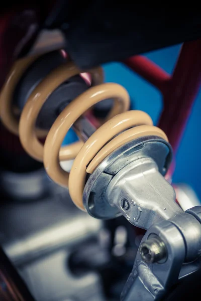 Motorcycle suspension detail — Stock Photo, Image