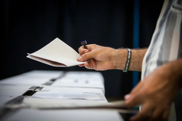 Votação mão detalhe — Fotografia de Stock