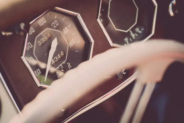 Panel de control de coche retro — Foto de Stock