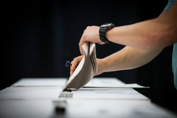 Votação mão detalhe — Fotografia de Stock