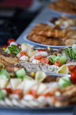 Gıda mix plaka üzerinde