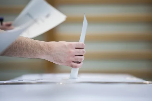 Votação mão detalhe — Fotografia de Stock