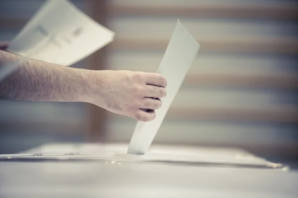 Votação mão detalhe — Fotografia de Stock