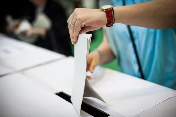 Votação mão detalhe — Fotografia de Stock