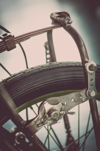 Oldtimer-Motorradfederung — Stockfoto