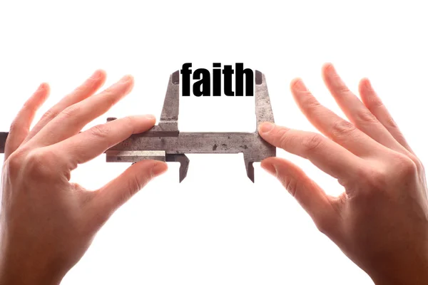 Концепція малих віри — стокове фото