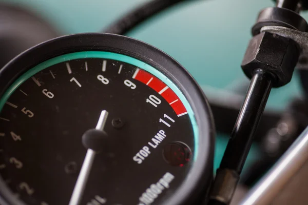 Motorcykel varvräknare detalj — Stockfoto