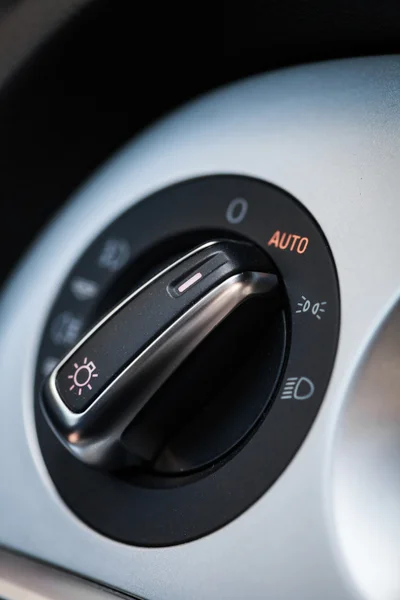 Car headlights button — Stock Photo, Image