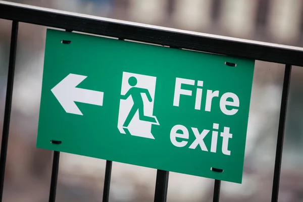 Fire exit indicator — Stock Photo, Image