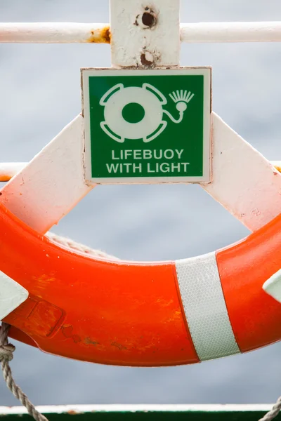 Detalhe da cor Lifebuoy — Fotografia de Stock