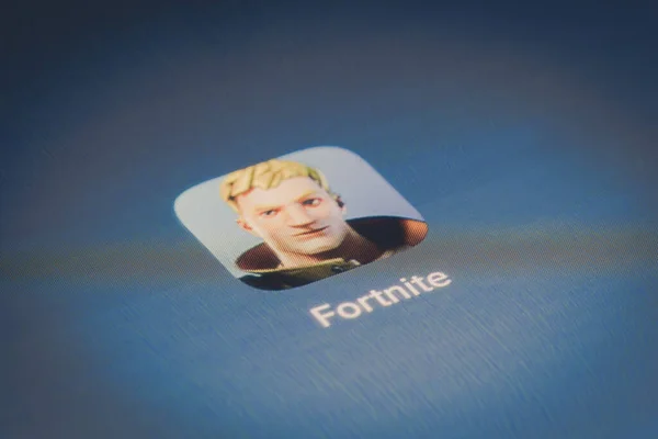 루마니아 부쿠레슈티 2020 Illustrative Editorial Shot Mobile Phone Display Fortnite — 스톡 사진