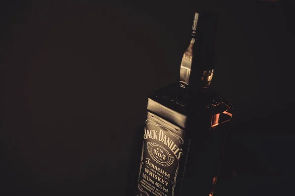 Bukarest Románia 2020 Február Illusztratív Szerkesztőség Egy Üveg Jack Daniel — Stock Fotó