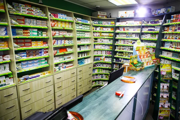 A gyógyszertárban gyógyszer — Stock Fotó
