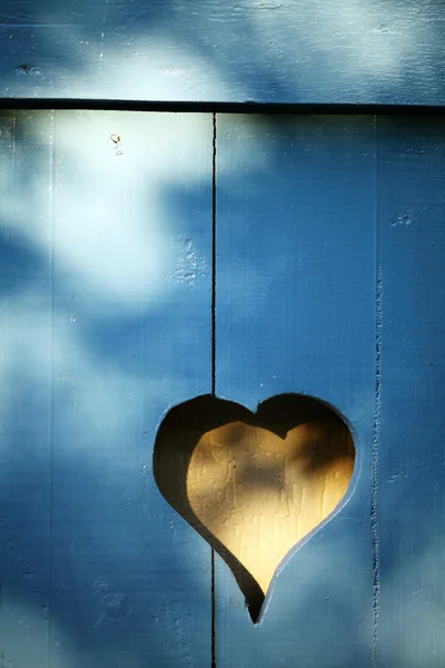 Heart on wood — Stock Photo, Image