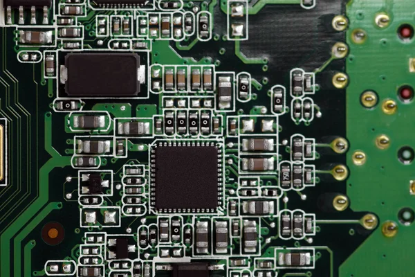 Microcircuito elettronico — Foto Stock