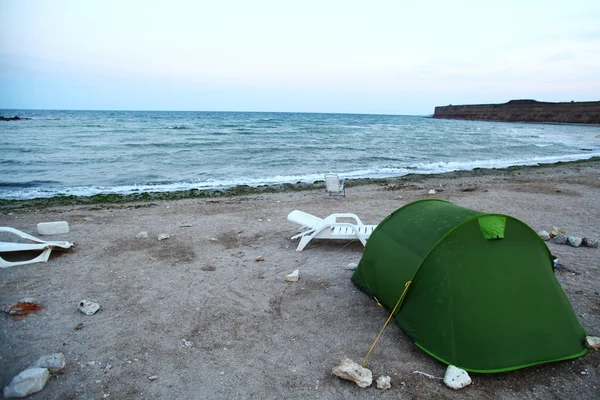 해변에서의 텐트 — 스톡 사진