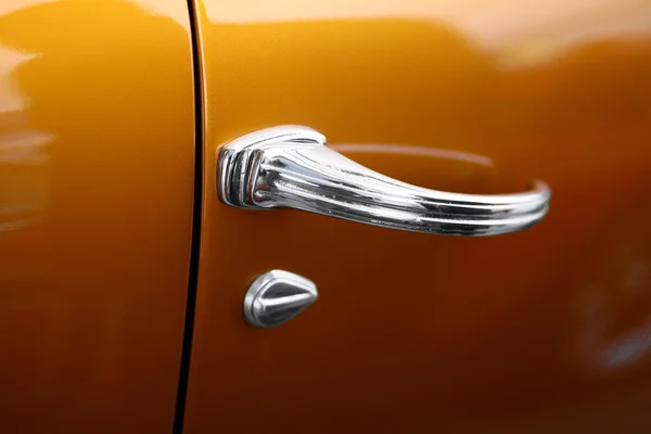 Vintage car door handle — Stock Photo, Image