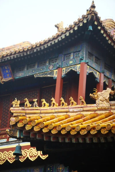 Китайський дахів міста — стокове фото