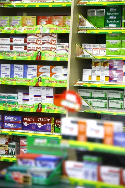 Geneeskunde in een apotheek — Stockfoto