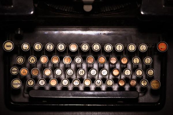 Teclado de máquina de escribir Vintage —  Fotos de Stock