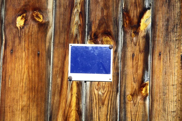 블루 기호로 나무 널빤지 — 스톡 사진
