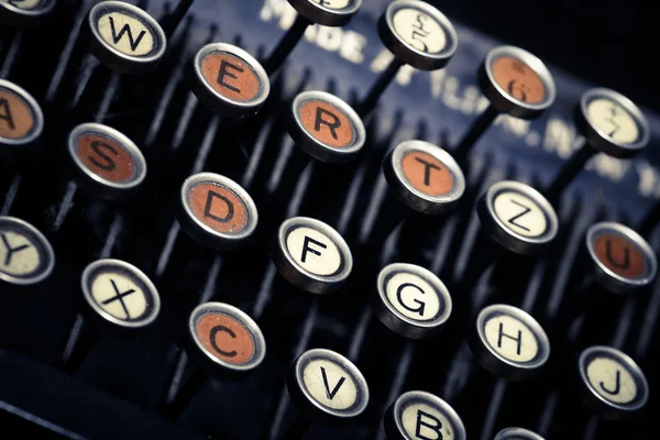 Teclado de máquina de escrever vintage — Fotografia de Stock